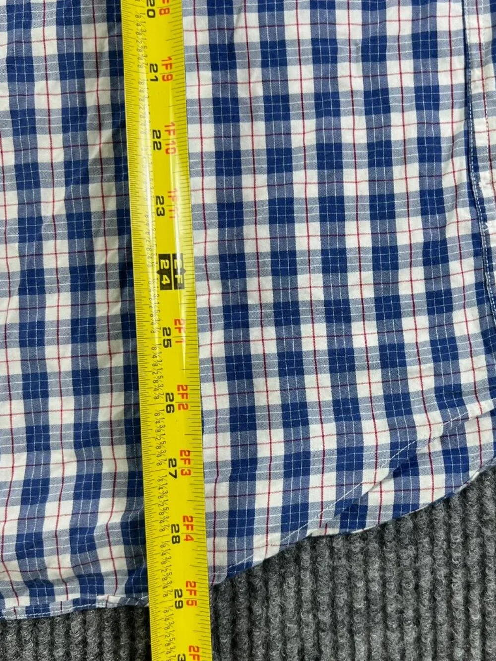 J Crew Shirt Mens Large Checkered Button Down Tailored Fit Long Sleeve Casual